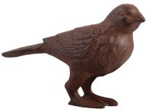 Vogel Figur Dekofigur Rustikal Gusseisen Antik-Braun 8cm