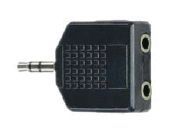 Festadapter 3,5mm Stereoklinkenstecker 2x 3,5mm Stereoklinkenbuchse