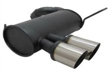 NOVUS Sportauspuff Gruppe N ESD 2x 76mm MS-Design für 3er BMW E90   E91