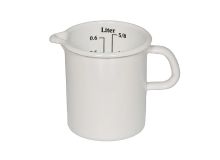 Riess Küchenmaß Emaille Messbecher Weiß 9cm