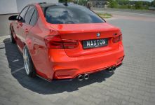 Diffusor Flaps passend für BMW M3 F80 schwarz Hochglanz
