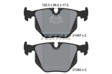 TEXTAR Bremsbelagsatz, Scheibenbremse hinten rechts links  für BMW 6761248 34211164581 6761247 2148701