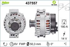 VALEO Generator REMANUFACTURED PREMIUM 14V 180A für ALPINA BMW (BRILLIANCE) 12317525376 12317521178 437557