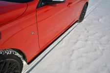 Seitenschweller Ansatz (Paar) passend für BMW 3er F30 schwarz Hochglanz