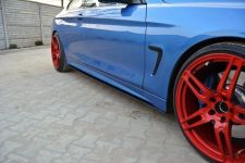 Seitenschweller Ansatz (Paar) passend für BMW 4er Coupe / Gran Coupe / Cabrio M-Paket F32 / F36 / F33 schwarz matt