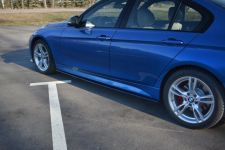 Seitenschweller Ansatz (Paar) passend für BMW 3er M-Paket F30 / F30 FL schwarz Hochglanz