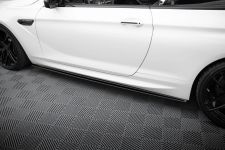 Seitenschweller Ansatz (Paar) passend für BMW M6 / 6 M-Paket Coupe / Cabriolet F06 / F13 / F12 schwarz Hochglanz