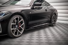 Seitenschweller Ansatz (Paar) V.1 passend für BMW 4er M-Paket / M440i G22 / G23 / G22 FL / G23 FL schwarz Hochglanz