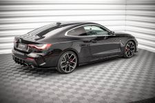 Seitenschweller Flaps passend für BMW 4er M-Paket / M440i G22 / G23 / G22 FL / G23 FL schwarz Hochglanz