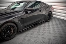 Seitenschweller Ansatz (Paar) V.1 passend für BMW M4 G82 / G82 FL schwarz Hochglanz
