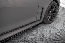 Seitenschweller Ansatz (Paar) V.1 passend für BMW 7 M-Paket G11 schwarz Hochglanz
