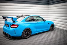 Seitenschweller Ansatz (Paar) passend für BMW M2 F87 roter Kern