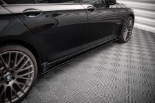 Seitenschweller Ansatz (Paar) passend für BMW 7 M-Paket F01 schwarz Hochglanz