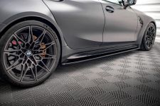 Seitenschweller Ansatz (Paar) V.1 passend für BMW M3 Limousine / Touring G80 / G81 schwarz Hochglanz