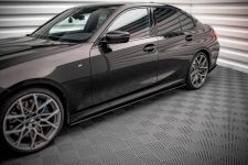 Seitenschweller Ansatz (Paar) passend für BMW 3er M-Paket G20 / G21 roter Kern