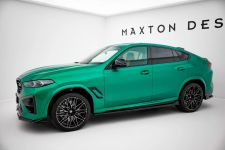 Seitenschweller Ansatz (Paar) passend für BMW X6 M F96 FL schwarz Hochglanz