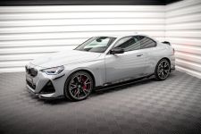 Seitenschweller Ansatz (Paar) V.1 passend für BMW 2 Coupe M-Paket / M240i G42 schwarz Hochglanz