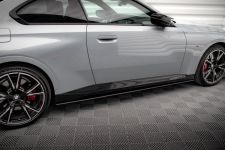 Seitenschweller Ansatz (Paar) passend für BMW 2 Coupe M-Paket / M240i G42 roter Kern