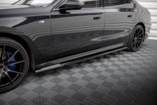 Seitenschweller Ansatz (Paar) passend für BMW 7 G70 schwarz Hochglanz