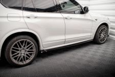 Seitenschweller Ansatz (Paar) passend für BMW X3 M-Paket F25 schwarz Hochglanz
