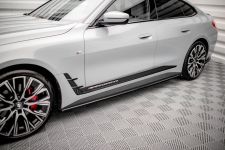 Seitenschweller Ansatz (Paar) V.2 passend für BMW i4 M-Paket G26 schwarz Hochglanz