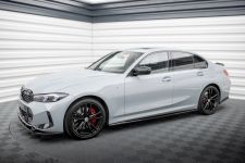 Seitenschweller Ansatz (Paar) passend für BMW 3er M340i / M-Paket G20 / G21 FL schwarz Hochglanz