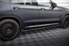 Seitenschweller Ansatz (Paar) passend für BMW X3 M-Paket G01 FL schwarz Hochglanz
