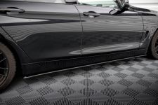 Seitenschweller Ansatz (Paar) passend für BMW 4er Gran Coupe F36 roter Kern