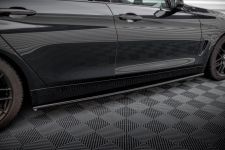 Seitenschweller Ansatz (Paar) passend für BMW 4er Coupe / Gran Coupe / Cabrio F32 / F36 / F33 schwarz Hochglanz