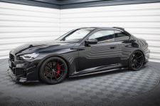 Seitenschweller Ansatz (Paar) V.2 passend für BMW M2 G87 schwarz Hochglanz