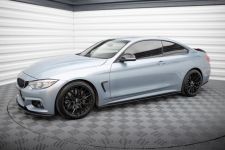 Seitenschweller Ansatz (Paar) passend für BMW 4er Coupe M-Paket F32 roter Kern
