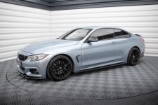Seitenschweller Ansatz (Paar) V.3 passend für BMW 4er Coupe / Gran Coupe / Cabrio M-Paket F32 / F36 / F33 schwarz Hochglanz
