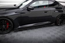 Seitenschweller Ansatz (Paar) V.2 passend für BMW M2 G87 roter Kern