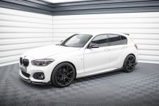 Seitenschweller Ansatz (Paar) V.3 passend für BMW 1er M-Paket / M140i F20 FL schwarz Hochglanz