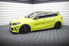 Seitenschweller Ansatz (Paar) passend für BMW 1er F40 M-Paket / M135i roter Kern
