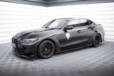 Seitenschweller Ansatz (Paar) V.3 passend für BMW M3 Limousine / Touring G80 / G81 schwarz Hochglanz