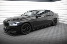 Seitenschweller Ansatz (Paar) passend für BMW 7 G11 schwarz Hochglanz