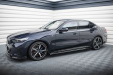 Seitenschweller Ansatz (Paar) V.1 passend für BMW 5er M-Paket Limousine / Touring G60 / G61 schwarz Hochglanz