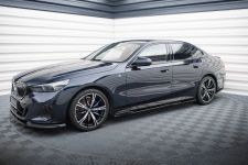Seitenschweller Ansatz (Paar) V.2 passend für BMW 5er M-Paket Limousine / Touring G60 / G61 schwarz Hochglanz