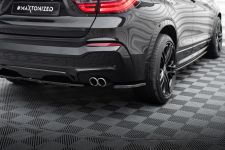 Diffusor Flaps passend für BMW X4 M Paket schwarz Hochglanz