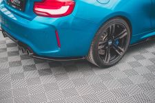Diffusor Flaps V.2 passend für BMW M2 F87 schwarz Hochglanz
