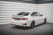 Heckansatz Diffusor passend für BMW 3er G20 / G21 schwarz-rot