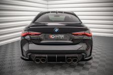 Heckansatz Diffusor passend für BMW M3 Limousine / Touring G80 schwarz-rot