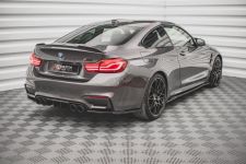 Diffusor Flaps V.3 passend für BMW M4 F82 schwarz Hochglanz