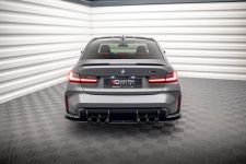 Heckansatz Diffusor passend für BMW M3 G80 schwarz-rot