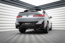 Heckansatz Diffusor passend für BMW X4 M-Paket G02 M-Paket roter Kern