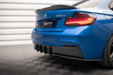 Heckansatz Diffusor passend für BMW 2 M-Paket F22 schwarz-rot