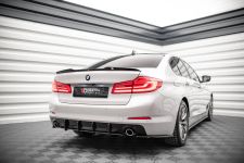 Heckansatz Diffusor passend für BMW 5er Limousine G30 schwarz matt