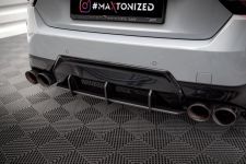 Heckansatz Diffusor passend für BMW 2 Coupe M240i G42 roter Kern