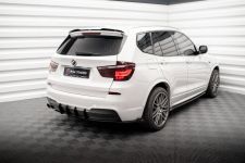 Heckansatz Diffusor passend für BMW X3 M-Paket F25 roter Kern